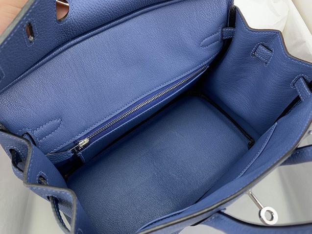 Hermes original togo leather birkin 35 bag H35-1 agate blue