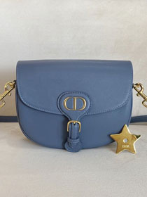 2020 Dior original calfskin medium bobby bag M9319 denim blue