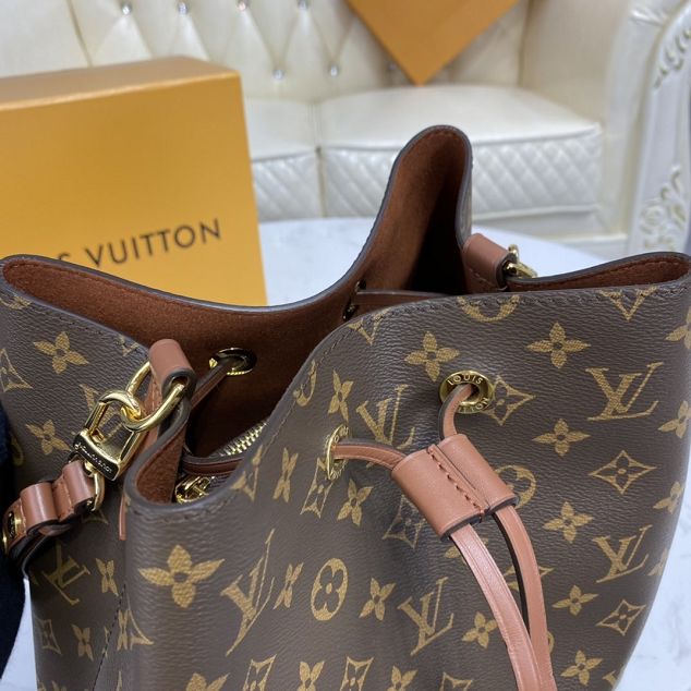 2021 louis vuitton original monogram canvas neonoe bag M44887 caramel