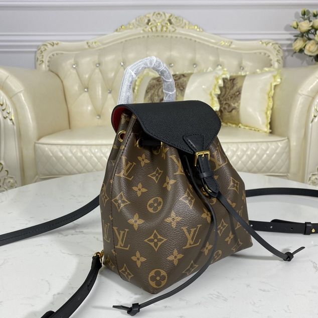 Louis vuitton original monogram montsouris BB backpack M45516 black