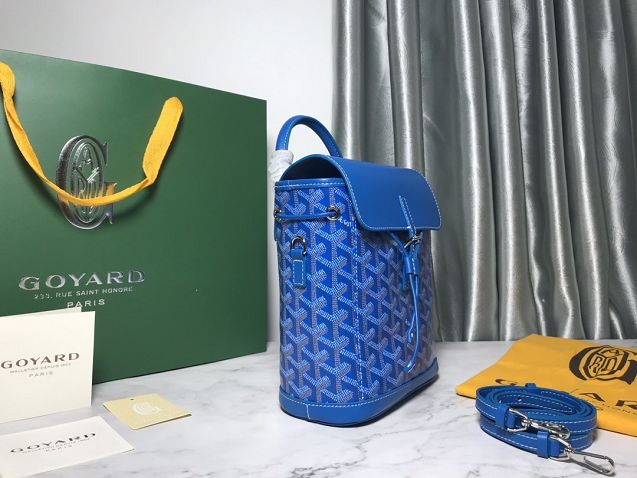 Goyard original canvas alpin mini backpack GY0005 blue