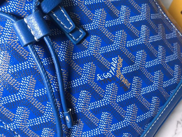 Goyard original canvas alpin mini backpack GY0005 blue