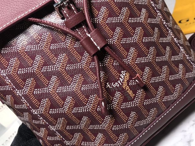 Goyard original canvas alpin mini backpack GY0005 bordeaux