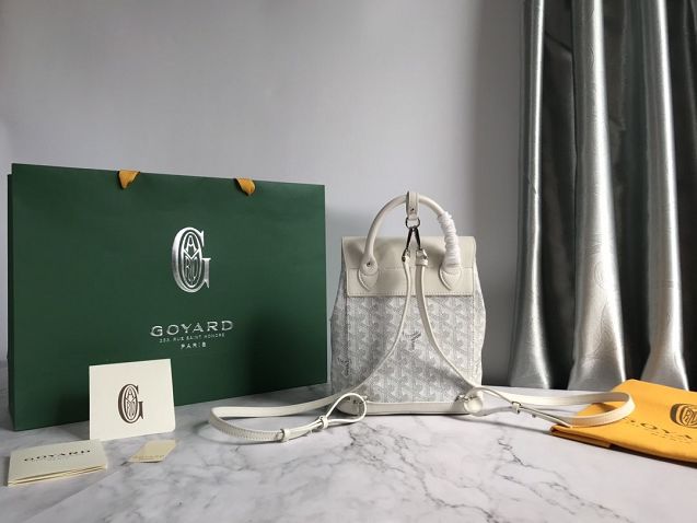 Goyard original canvas alpin mini backpack GY0005 white