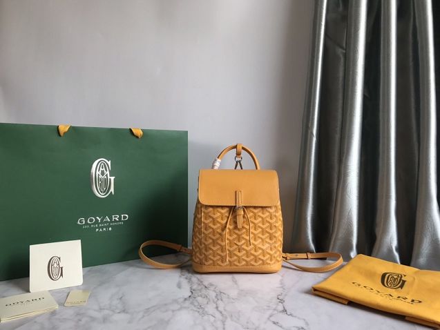 Goyard original canvas alpin mini backpack GY0005 yellow