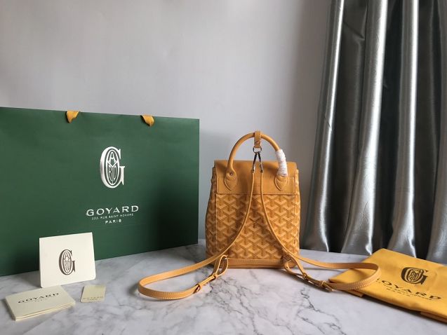 Goyard original canvas alpin mini backpack GY0005 yellow