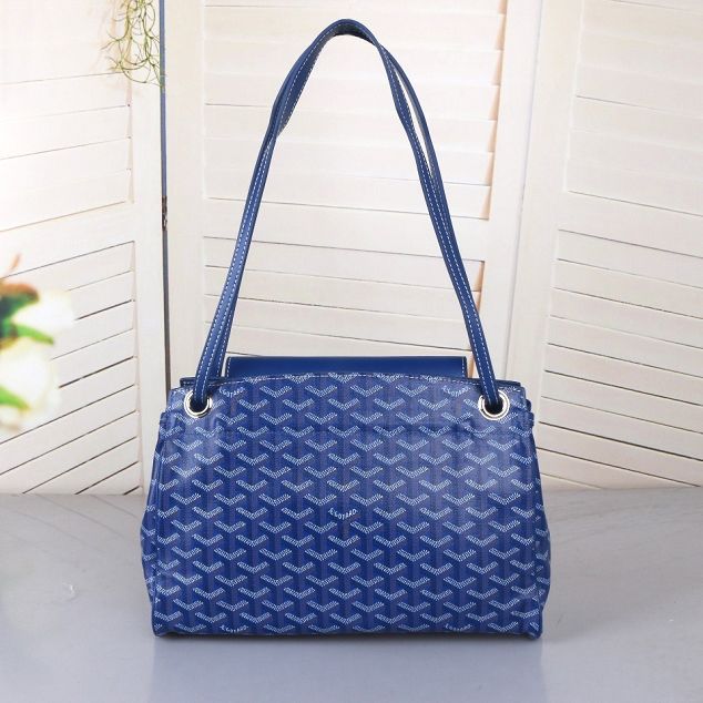 Goyard original canvas rouette shoulder bag GY0004 blue