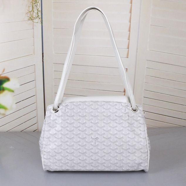 Goyard original canvas rouette shoulder bag GY0004 white