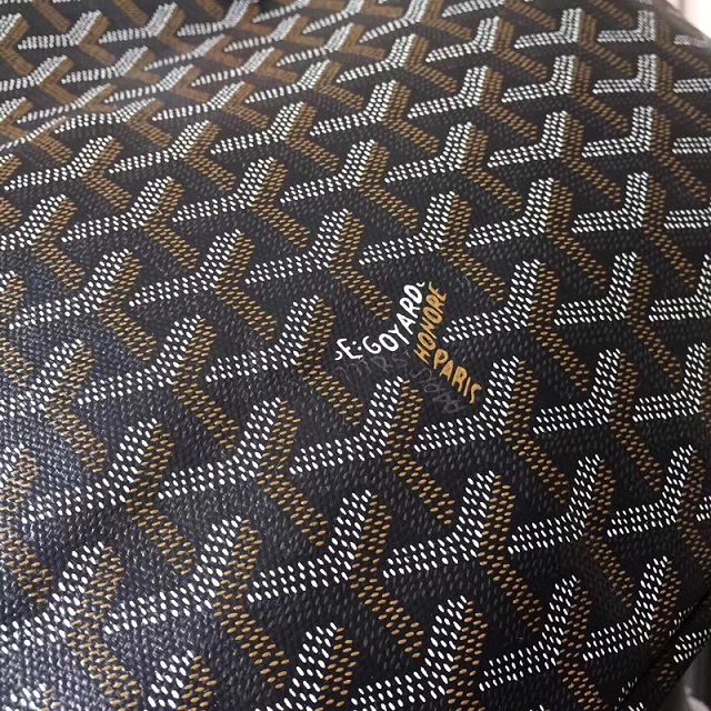 Goyard original canvas artois PM bag GY0002 black&brown