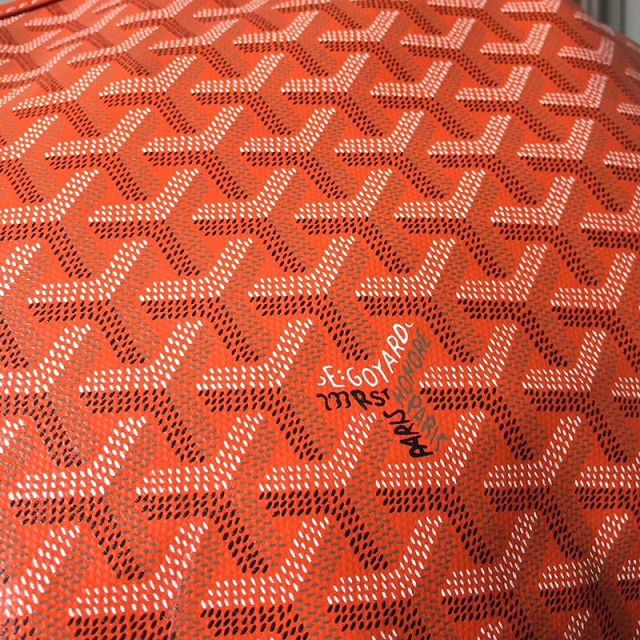 Goyard original canvas artois PM bag GY0002 orange