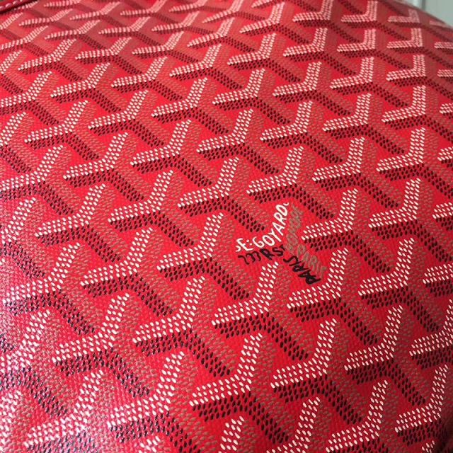 Goyard original canvas artois PM bag GY0002 red