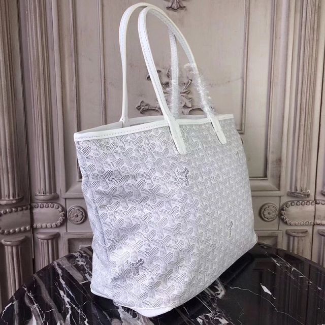 Goyard original canvas artois PM bag GY0002 white