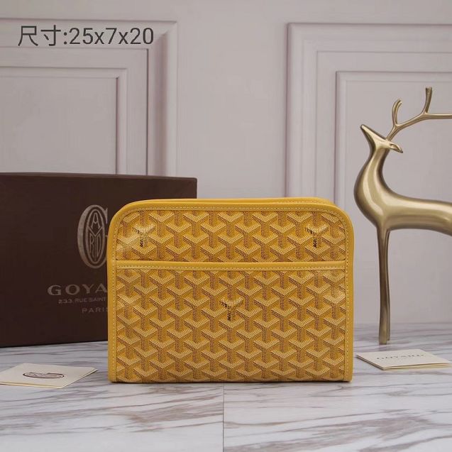 Goyard original canvas clutch GY0008 yellow