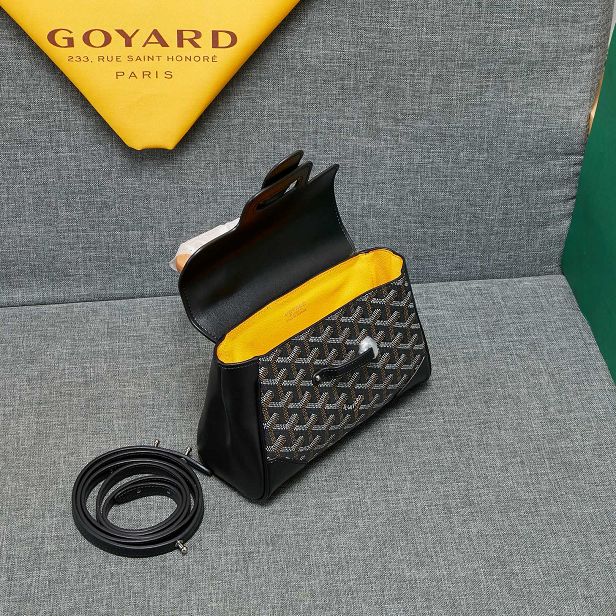 Goyard original canvas  mini saigon bag GY0007 black