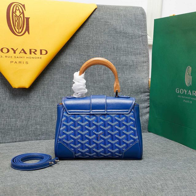 Goyard original canvas  mini saigon bag GY0007 blue