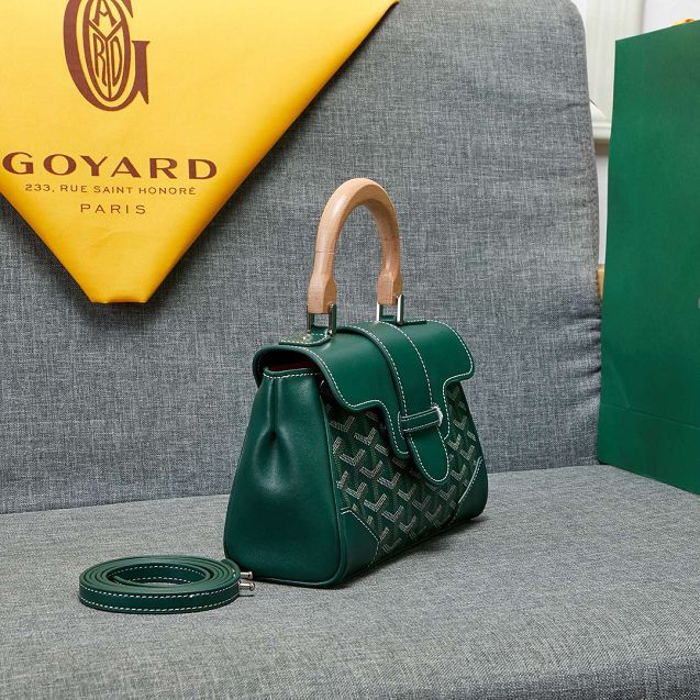 Goyard original canvas  mini saigon bag GY0007 green