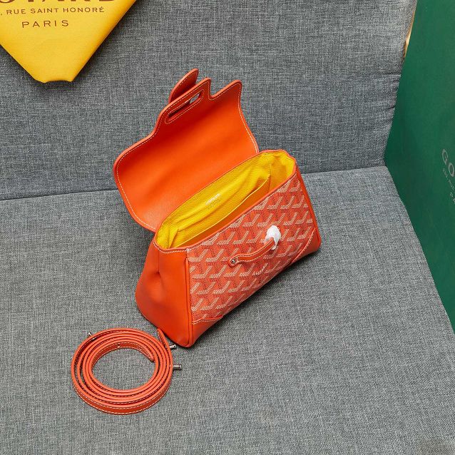 Goyard original canvas mini saigon bag GY0007 orange
