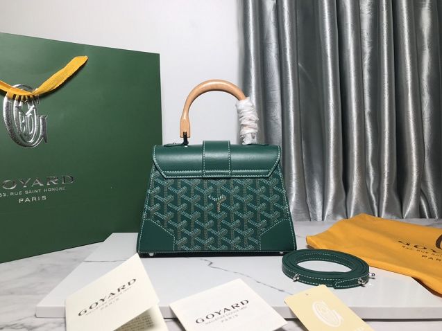 Goyard original canvas saigon structure mini bag GY0009 green