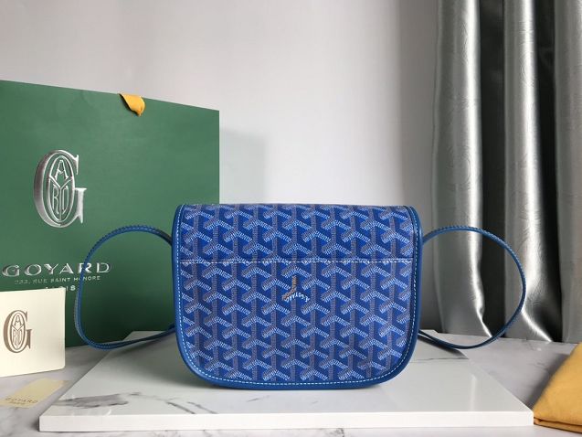 Goyard original canvas belvedere bag GY0013 blue