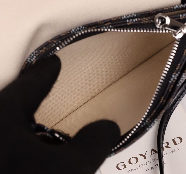 Goyard original canvas plumet pouch GY0010 black	