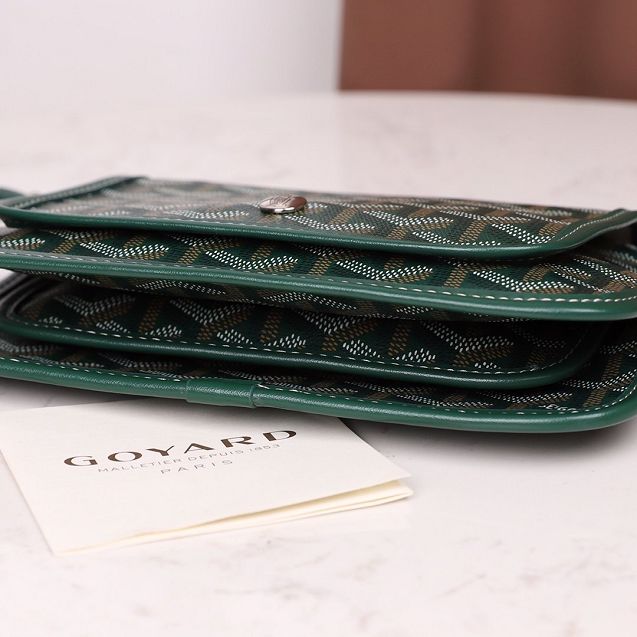 Goyard original canvas plumet pouch GY0010 green