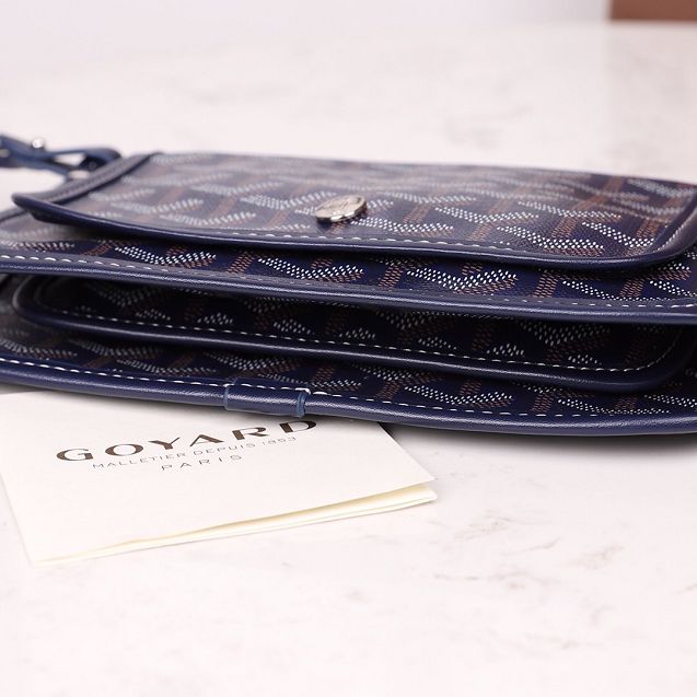 Goyard original canvas plumet pouch GY0010 royal blue