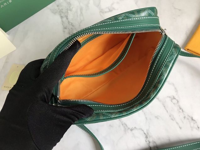 Goyard original canvas cap vert bag GY0015 green