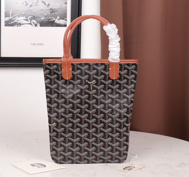 Goyard original canvas tote bag GY0019 black&brown