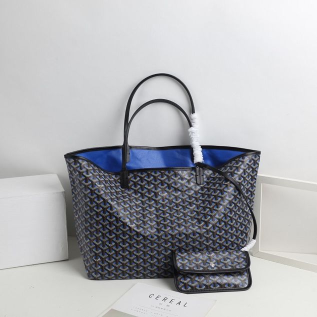 Goyard original canvas saint louis tote bag pm GY0017 blue