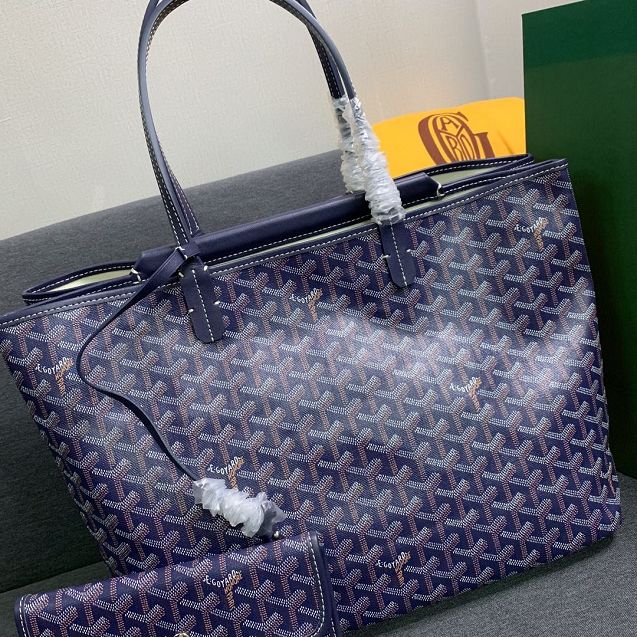 Goyard original canvas isabelle tote pm bag GY0025 royal blue