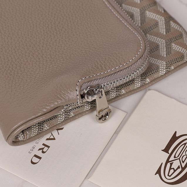 Goyard original calfskin&canvas clutch GY0020 khaki