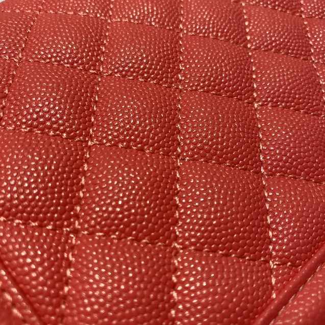 CC original grained calfskin medium boy handbag A67086 coral