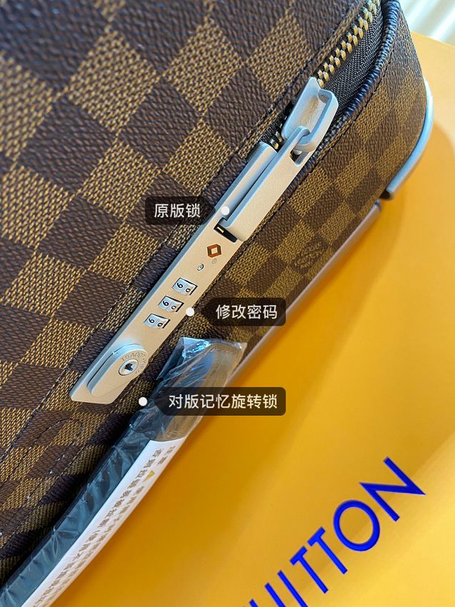 Louis vuitton original damier ebene horizon 55 rolling luggage N23303