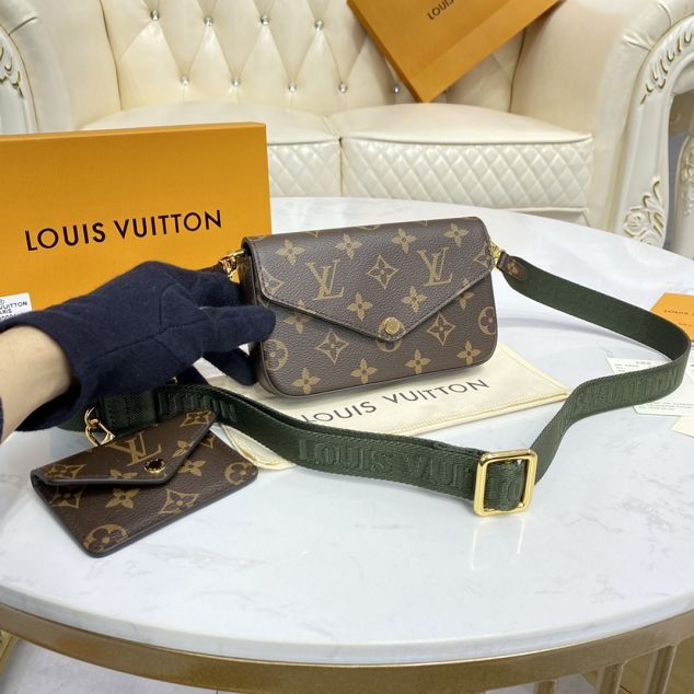 2021 louis vuitton original monogram multi felicie pochette M80091 