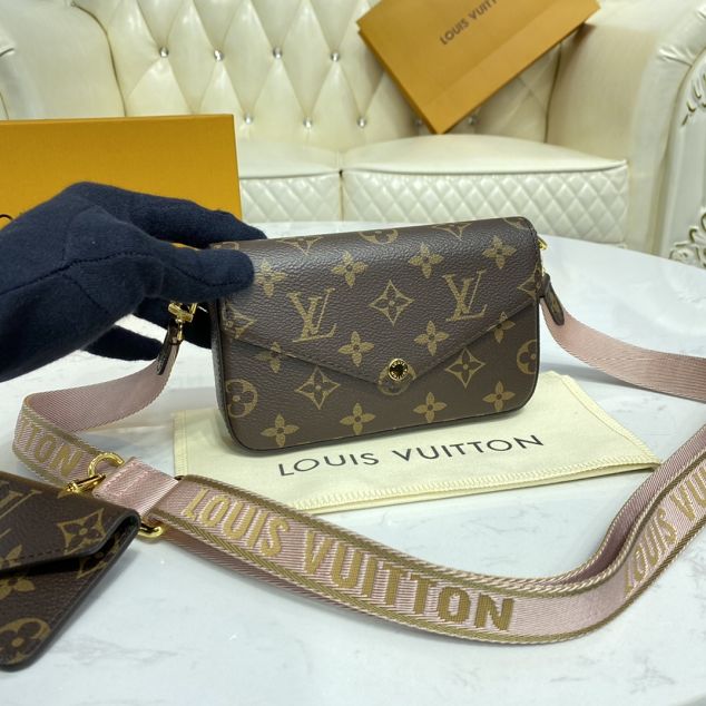 2021 louis vuitton original monogram multi felicie pochette M80091 