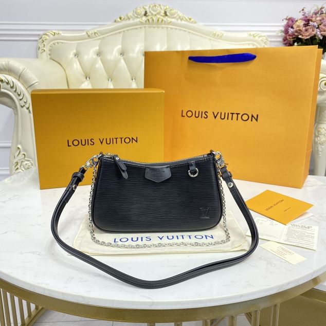 Louis vuitton original epi leather easy pouch M80471 black