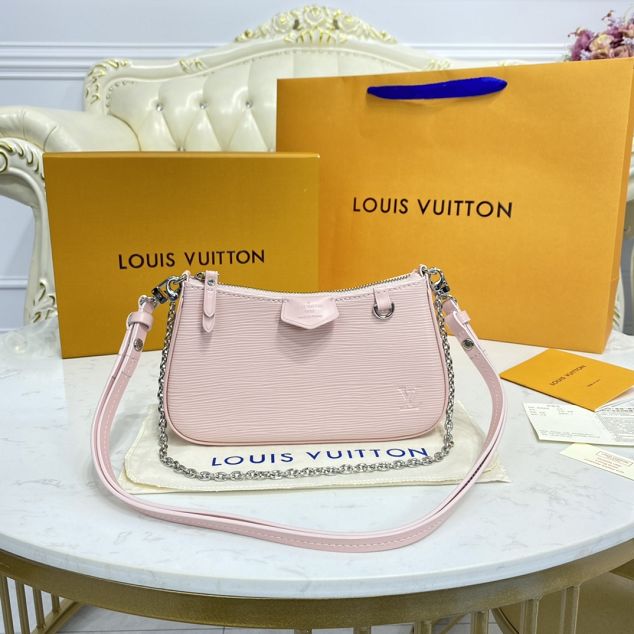 Louis vuitton original epi leather easy pouch M80483 pink