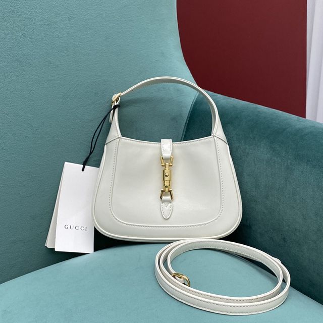 GG original calfskin jackie 1961 mini shoulder bag 637091 white