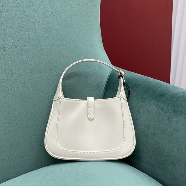 GG original calfskin jackie 1961 mini shoulder bag 637091 white