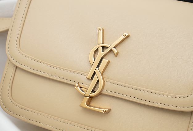 YSL original calfskin solferino small satchel 634306 apricot