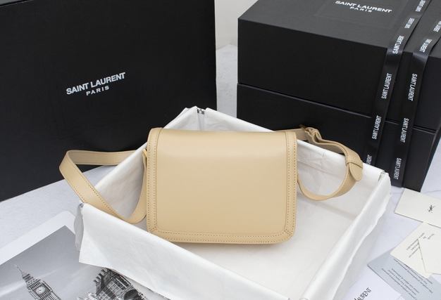 YSL original calfskin solferino small satchel 634306 apricot