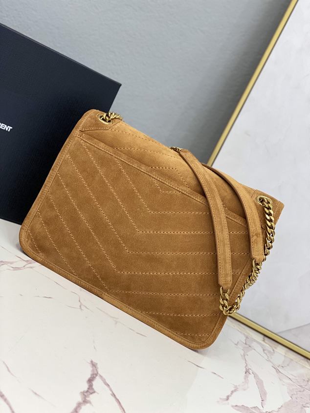 YSL original suede calfskin niki medium bag 498894 camel