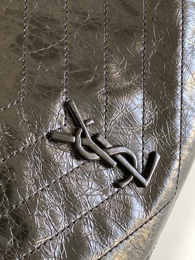 YSL original calfskin niki shopping bag 577999 black