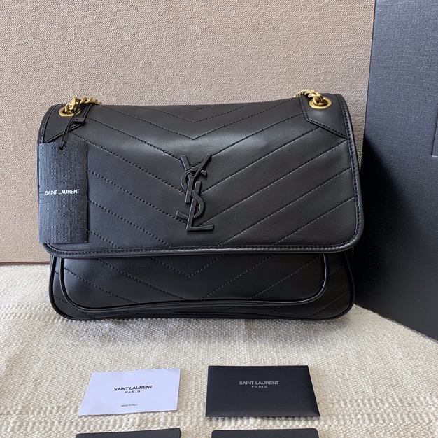 YSL original lambskin niki medium bag 498894 black