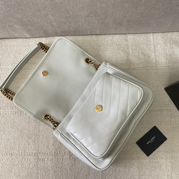 YSL original lambskin niki medium bag 498894 white