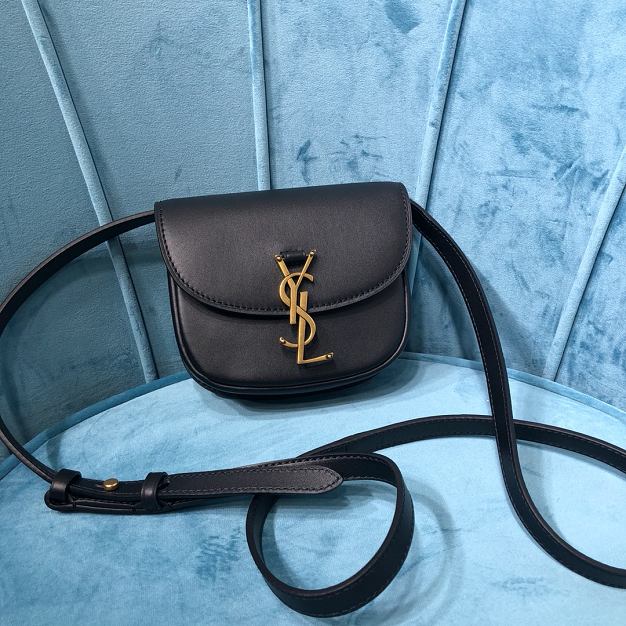 YSL original smooth calfskin kaia mini satchel bag 623097 black