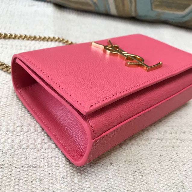 YSL original grained calfskin mini kate bag 326076 pink