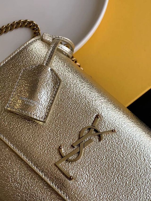 YSL original calfskin medium sunset bag 442906 gold