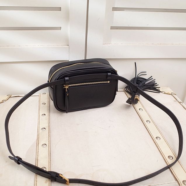 YSL original calfskin lou belt bag 534817 black