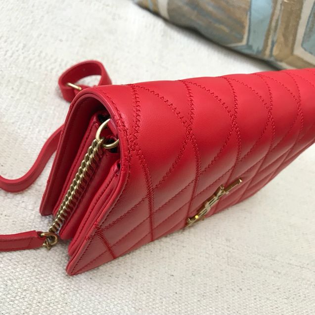 YSL original lambskin angie chain bag 568906 red